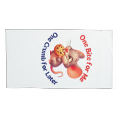 Schattigee cartoon met krokant koekje kussensloop (Achterkant-Rechts)