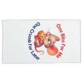 Schattigee cartoon met krokant koekje kussensloop (Voorkant-Rechts)