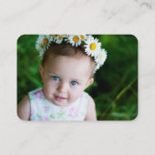 Schattigee Cartoon Monkey Kleurrijke Kind Profiel Contactkaartje (Achterkant)