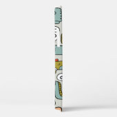 Schattigee Cartoon Monsters: Naadloze Achtergrond Case-Mate iPhone Case (Achterkant / Rechts)