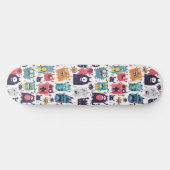 Schattigee Cartoon Monsters Skateboard (Horizontaal)