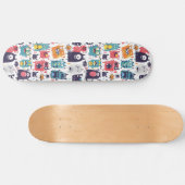 Schattigee Cartoon Monsters Skateboard (Horizontaal)