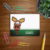 Schattigee Cartoon Moose gepersonaliseerd Post-it® Notes