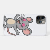 Schattigee Cartoon Mouse op make-up Case-Mate iPhone Case (Achterkant (horizontaal))
