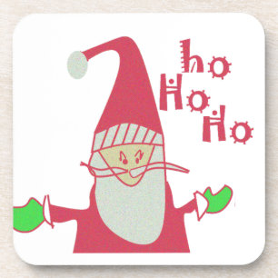Schattigee Cartoon Mouse Santa Collectie. Drankjes Onderzetter