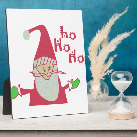 Schattigee Cartoon Mouse Santa Collectie Fotoplaat (Zijkant)