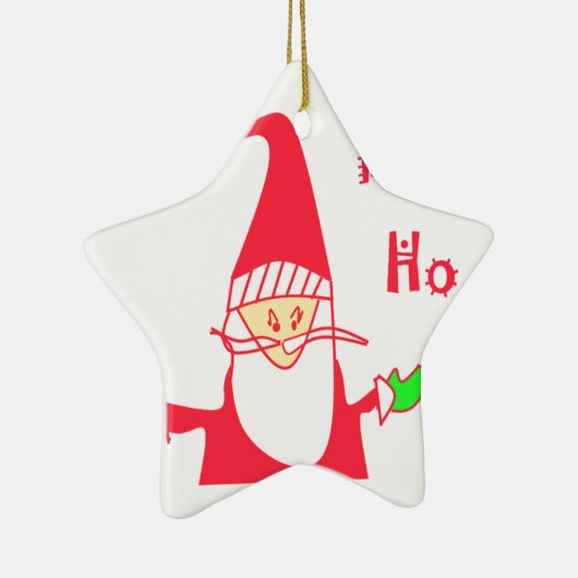 Schattigee Cartoon Mouse Santa Collectie. Keramisch Ornament (Rechts)