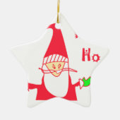 Schattigee Cartoon Mouse Santa Collectie. Keramisch Ornament (Voorkant)