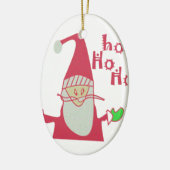 Schattigee Cartoon Mouse Santa Collectie. Keramisch Ornament (Links)