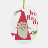 Schattigee Cartoon Mouse Santa Collectie. Keramisch Ornament (Voorkant)