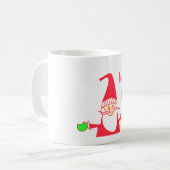 Schattigee Cartoon Mouse Santa Collectie. Koffiemok (Voorkant links)