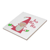 Schattigee Cartoon Mouse Santa Collectie Tegeltje (Zijkant)