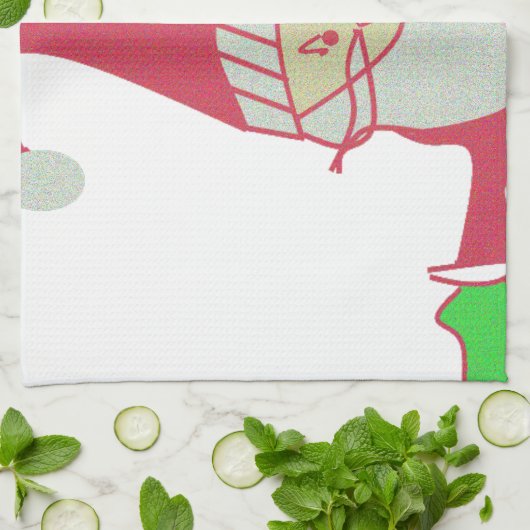 Schattigee Cartoon Mouse Santa Collectie Theedoek (Gevouwen)