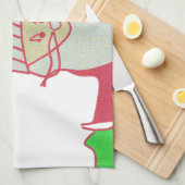 Schattigee Cartoon Mouse Santa Collectie Theedoek (Quarter Fold)