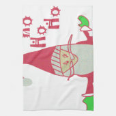 Schattigee Cartoon Mouse Santa Collectie Theedoek (Verticaal)