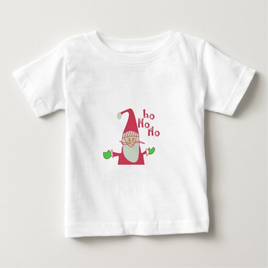 Schattigee Cartoon Mouse Santa Ho Ho T-shirt (Voorkant)