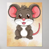 Schattigee Cartoon Muis Poster ! Schattigee Nurser (Voorkant)