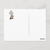 Schattigee Cartoon Noordpool Pinguïn Briefkaart (Achterkant)