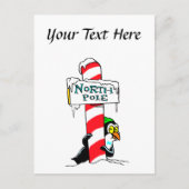 Schattigee Cartoon Noordpool Pinguïn Briefkaart (Voorkant)