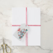 Schattigee Cartoon Olifant Lover Hart Valentijnsda Cadeaulabel (Met Touw)