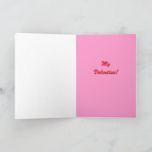 Schattigee Cartoon olifant rode hart ballonnen Val Feestdagen Kaart (Binnen)