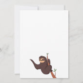 Schattigee cartoon opknoping Luiaard Verjaardag Kaart (Achterkant)