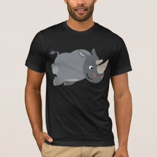 Schattigee Cartoon opladen neushoorn T-shirt