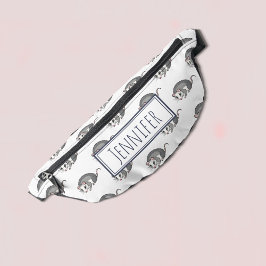 Schattigee Cartoon Opossum Patroonnaam Heuptasje