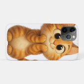 Schattigee Cartoon, Oranje Tabby Cat Case-Mate iPhone Case (Achterkant (horizontaal))