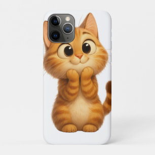 Schattigee Cartoon, Oranje Tabby Cat Case-Mate iPhone Case