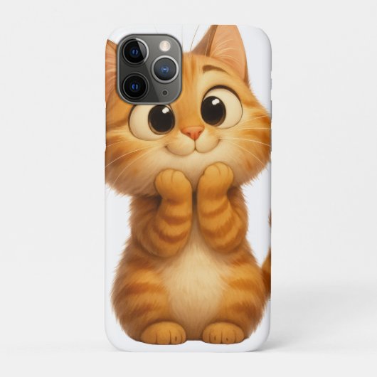 Schattigee Cartoon, Oranje Tabby Cat Case-Mate iPhone Case (Achterkant)