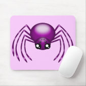 Schattigee Cartoon Paarse Spider Mousemats Muismat (Met muis)