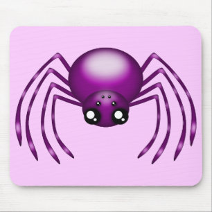 Schattigee Cartoon Paarse Spider Mousemats Muismat