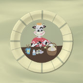 Schattigee cartoon Paaspapier borden Papieren Bordje