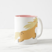 Schattigee Cartoon Palomino Pony Mok (Voorkant rechts)