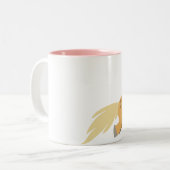 Schattigee Cartoon Palomino Pony Mok (Voorkant links)