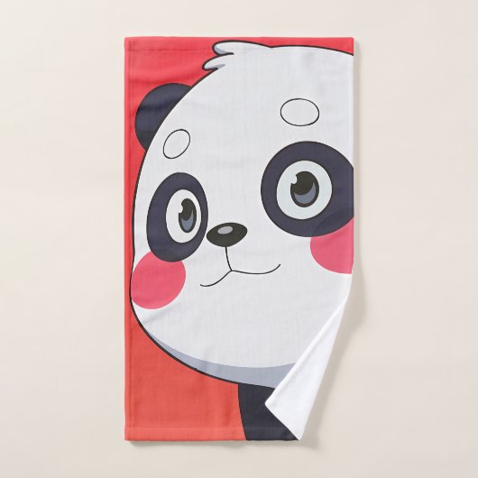 Schattigee Cartoon Panda handdoek voor plezier en (Handdoek)
