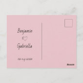 Schattigee Cartoon Panda Lovers Hearts Valentijn's Briefkaart (Achterkant)