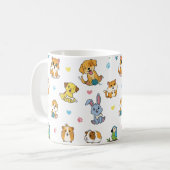 Schattigee Cartoon Pet Pattern Coffee Mok (Voorkant links)