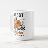 Schattigee cartoon Pompoen in de patch Koffiemok (Voorkant links)