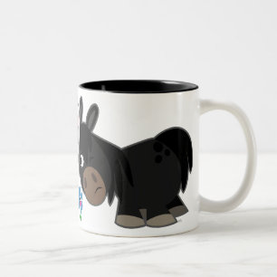 Schattigee Cartoon Ponies Standoff Mok