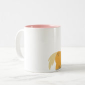 Schattigee Cartoon pony's in liefde mok (Voorkant links)