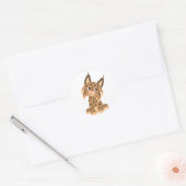 Schattigee Cartoon Prankish Lynx Sticker (Envelop)
