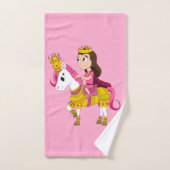 Schattigee cartoon prinses handdoek (Handdoek)