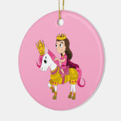 Schattigee cartoon prinses keramisch ornament (Links)