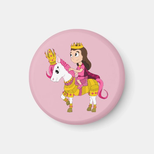 Schattigee cartoon prinses magneet (Voorkant)