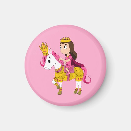 Schattigee cartoon prinses magneet (Voorkant)