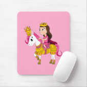 Schattigee cartoon prinses muismat (Met muis)