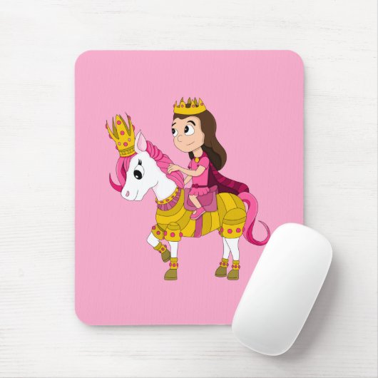 Schattigee cartoon prinses muismat (Met muis)