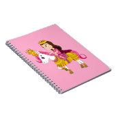 Schattigee cartoon prinses notitieboek (Rechterzijde)